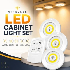Wireless LED Cabinet Light Set with Remote Control